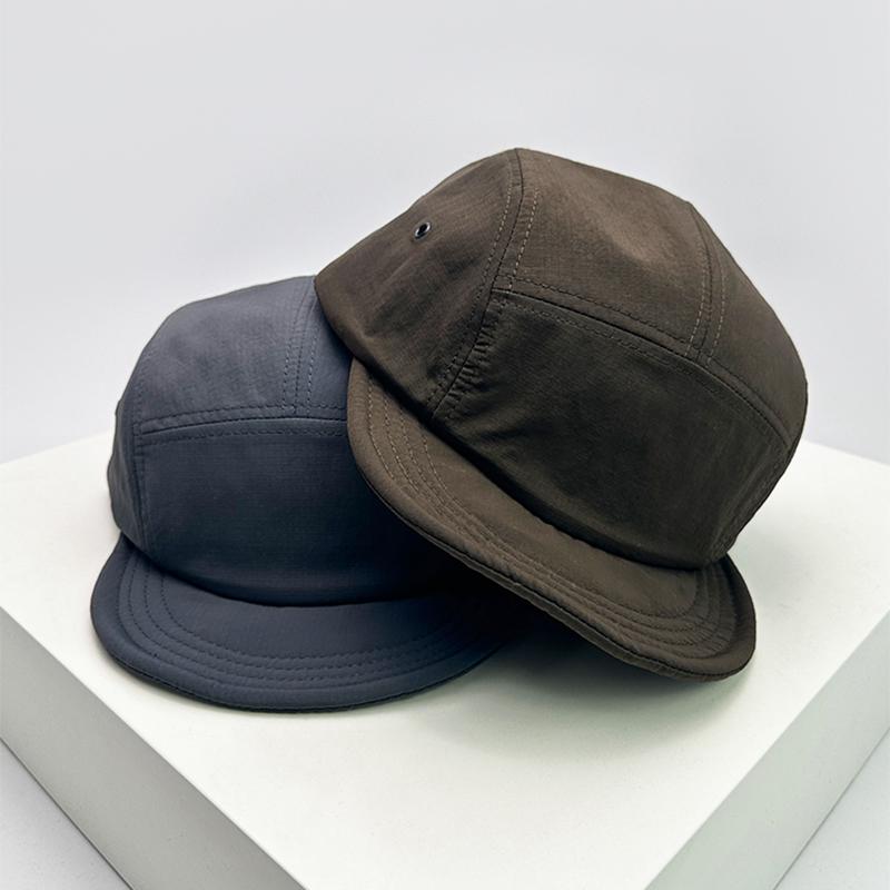 And Women Vintage Fast Drying Solid Color Short Eaves Baseball Caps Minimalist Air Permeable Sports Sun Protection Peaked Hats All-Match Trendy Ins