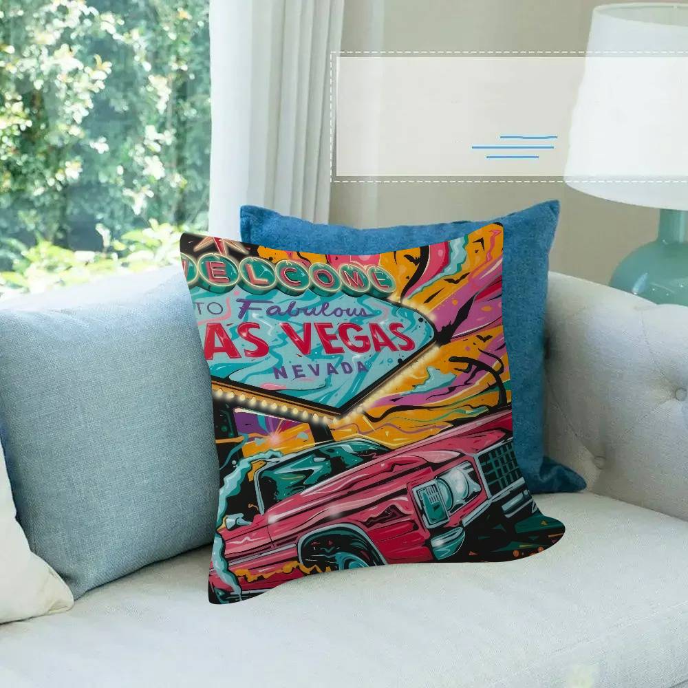 MOVIE Fear Loathing Las Vegas Cushion Cover Decorative Pillow Sofa Home Decor case pillow cases