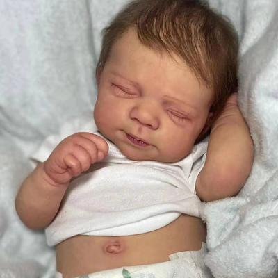 NPK Κούκλα μπάνιου 19 ιντσών Baby Dol Reborn Full Body από σιλικόνη