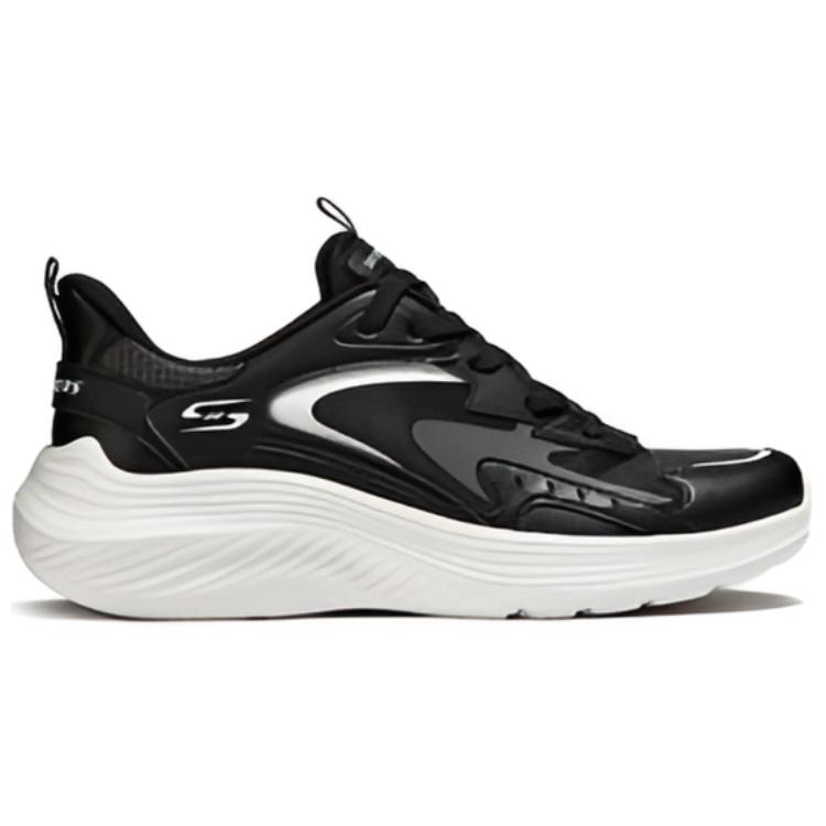 Skechers Casual Lightweight Low-Top Running Shoes Women sneakers Black 117486-BLK