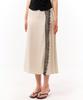 Retour Deux Vingt Quatre Elodie Lace Front-Slit Skirt (Cream White)