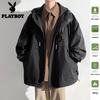 PLAYBOY Men's & Women's Hooded Windbreaker Jacket