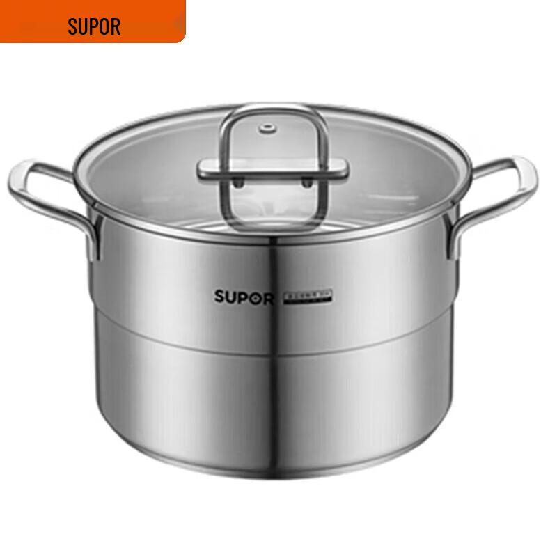 SUPOR 22cm 304 Stainless Steel Steaming Soup Pot