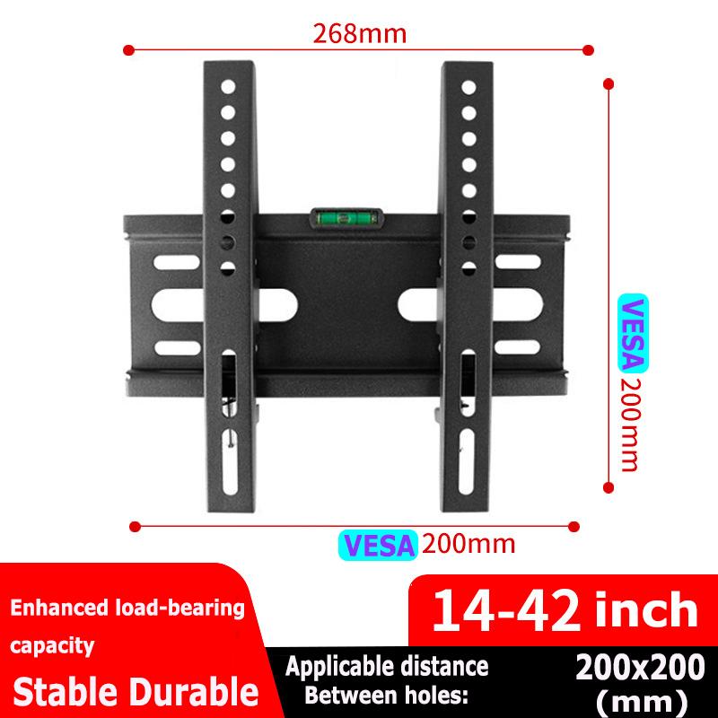 

LED LCD TV Wall Mount Bracket Tilt Adjustable Strengthen Support for 14 -42 Load Up to 40kg VESA 200*200