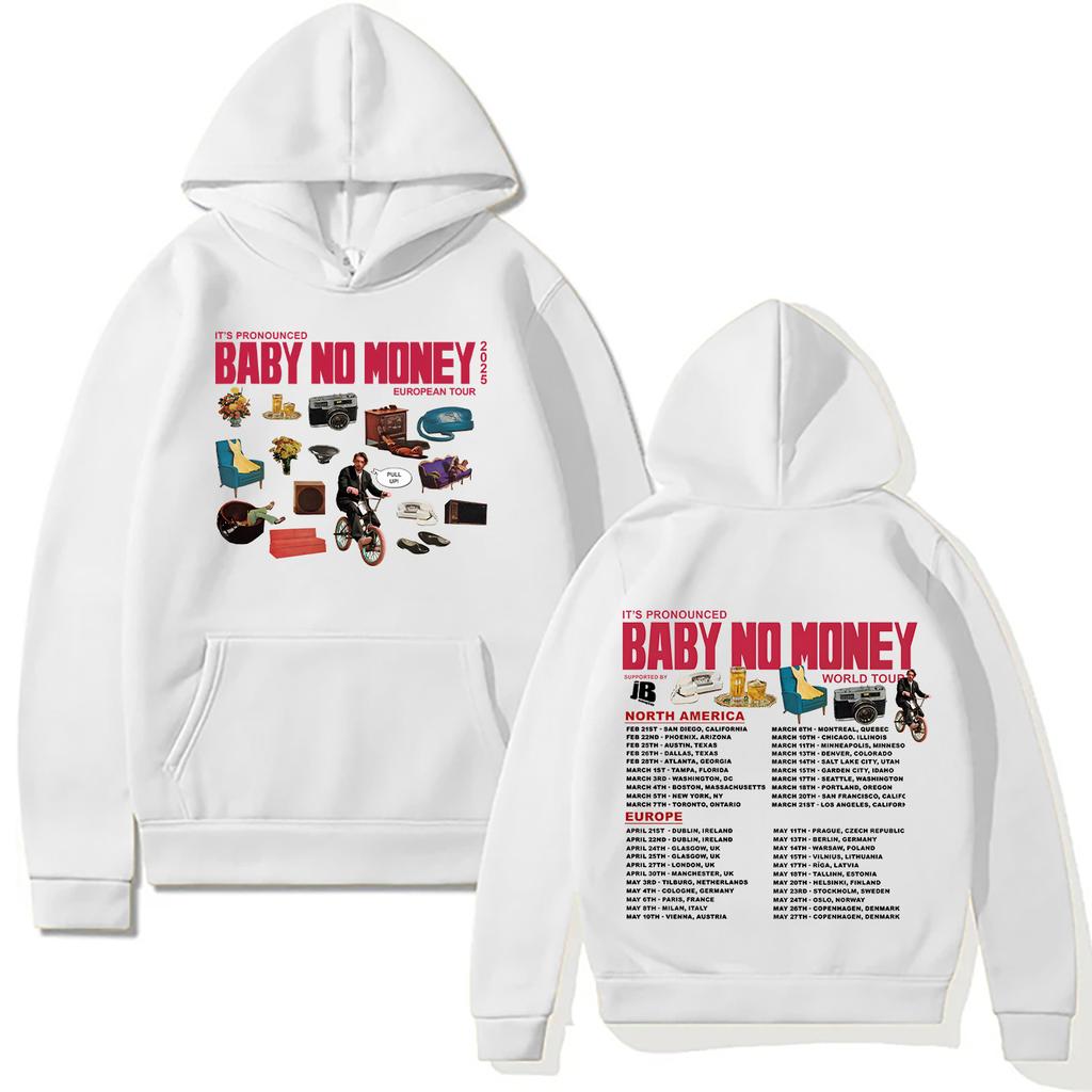 Bbno$ New Hoodies It's Pronounced Baby No Money European Tour 2025 Sweatshirt Men Women Pullovers Harajuku Creative Fall Clothes