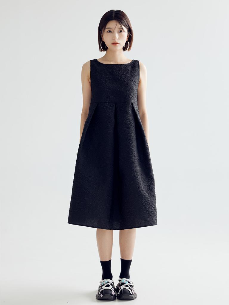 Bomnal Boutique Flare Midi Dress _ Black