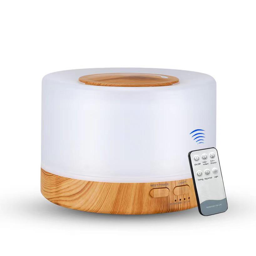 MUJI Wood Grain Ultrasonic Aromatherapy Humidifier 700ML with Remote Control and Air Purifier Function