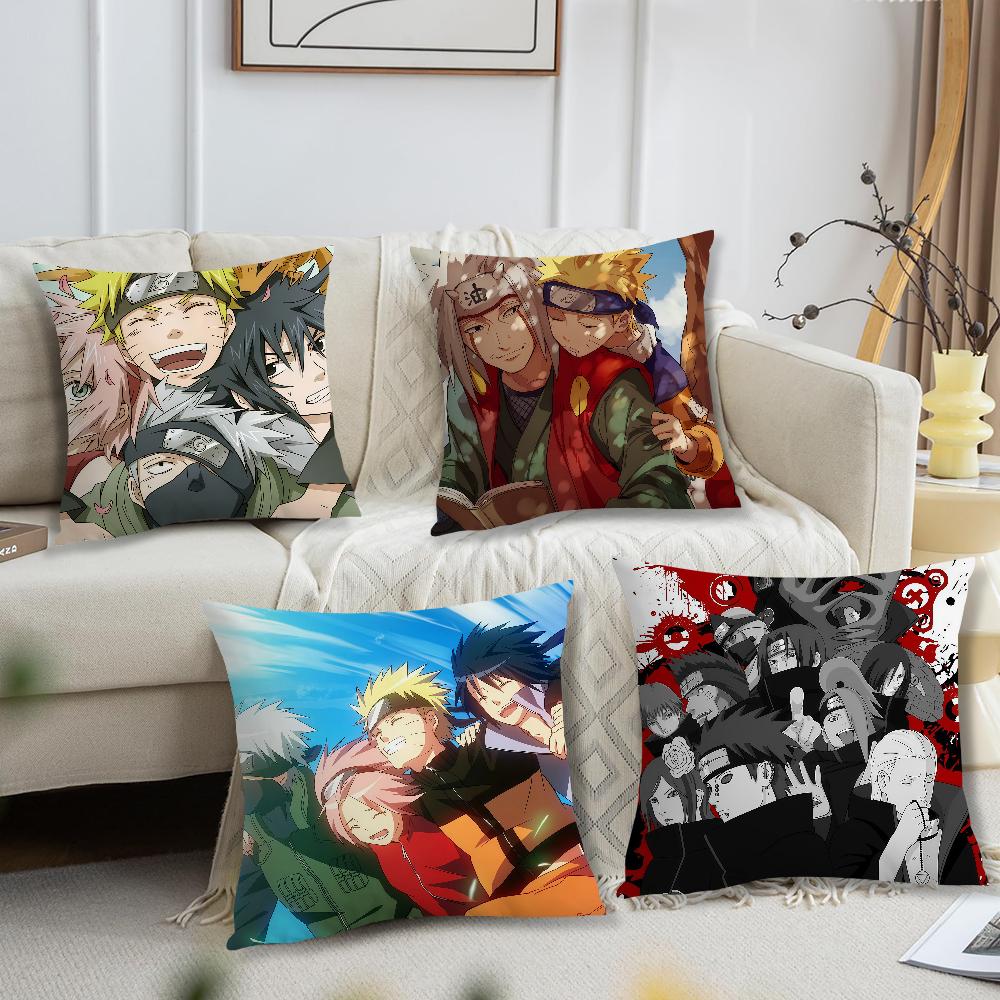 NNaruto Anime cushion cover For Pillow Printing Sofa Decoration Home Car Room Coffee Shop Office Nordic Simplicity