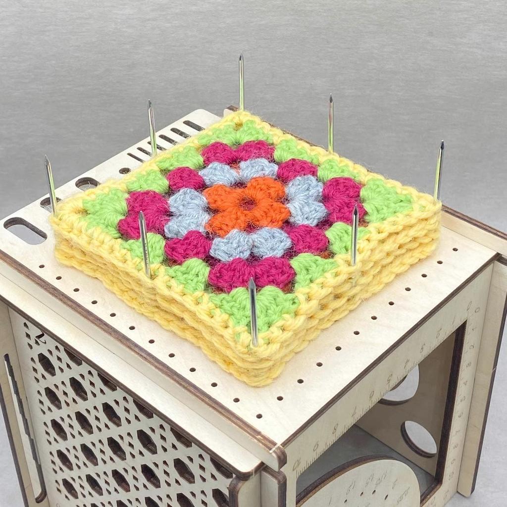 Multifunctional DIY All-in-one Wooden Yarn Bowl Arn Storage Organizer Knitting Bowl for Knitting Thread Organizer Yarn Winder