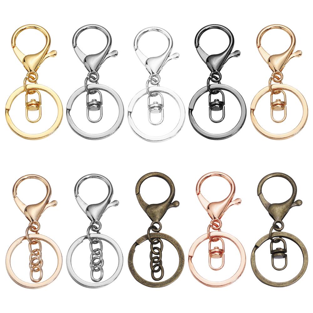 5pcs/bag Lobster Clasp Key Hook Keyrings Fashion Trend Key Chain For Bag Charm Keychains Accessories Gifts DIY Jewelry Making
