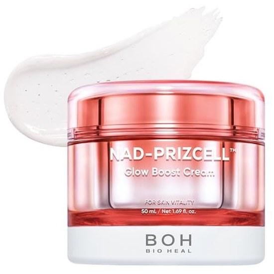 Biohealbo (BOH) NAD Prism CellTM Glow Boost Cream 50ml Radiance Firmness Moisturization Hydration Dryness Peptides Hyaluronic Acid Ceramides Skincare