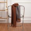 Double-sided Two-color Scarf for Women Autumn and Winter High End New Wool Scarf Shawl Imitation Cashmere Scarf