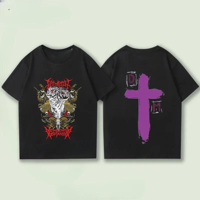 2025 Pánské Dámské Tričko Ležérní Depeche Negative Lebka Módní Bavlněné Tričko Grafické Nadrozměrné Sportovní Topy Oblečení Streetwear Topy