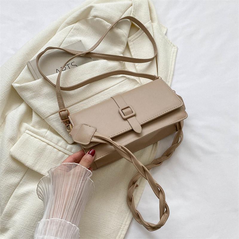 Trendy Minimalist Small Square Shoulder Bag For Women In Chic Colors For Everyday Use