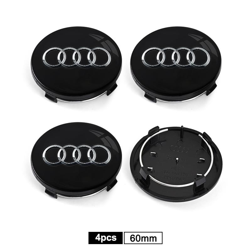 4PCS 60/61/68/69/mm Car Wheel Center Hub Caps Hubcap Tire Rim Covers Replacement For Audi A1 A3 8P A4 B5 B6 B7 B8 A5 A6 C5 C6