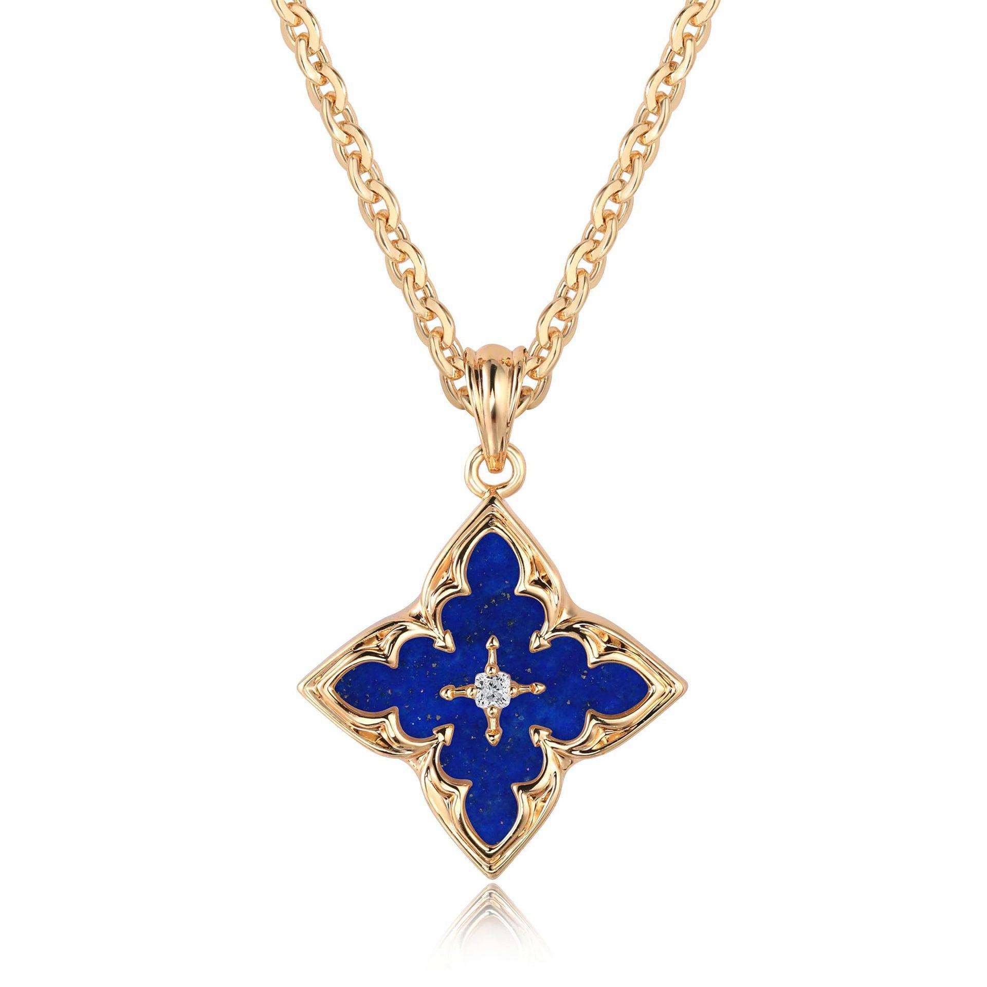 

Ожерелье Клевер для женщин Изящное Ожерелье с подвеской из кубического циркония Регулируемая цепочка Чокер Шарм Красочное ожерелье с подвеской в виде клевера Циркон синий