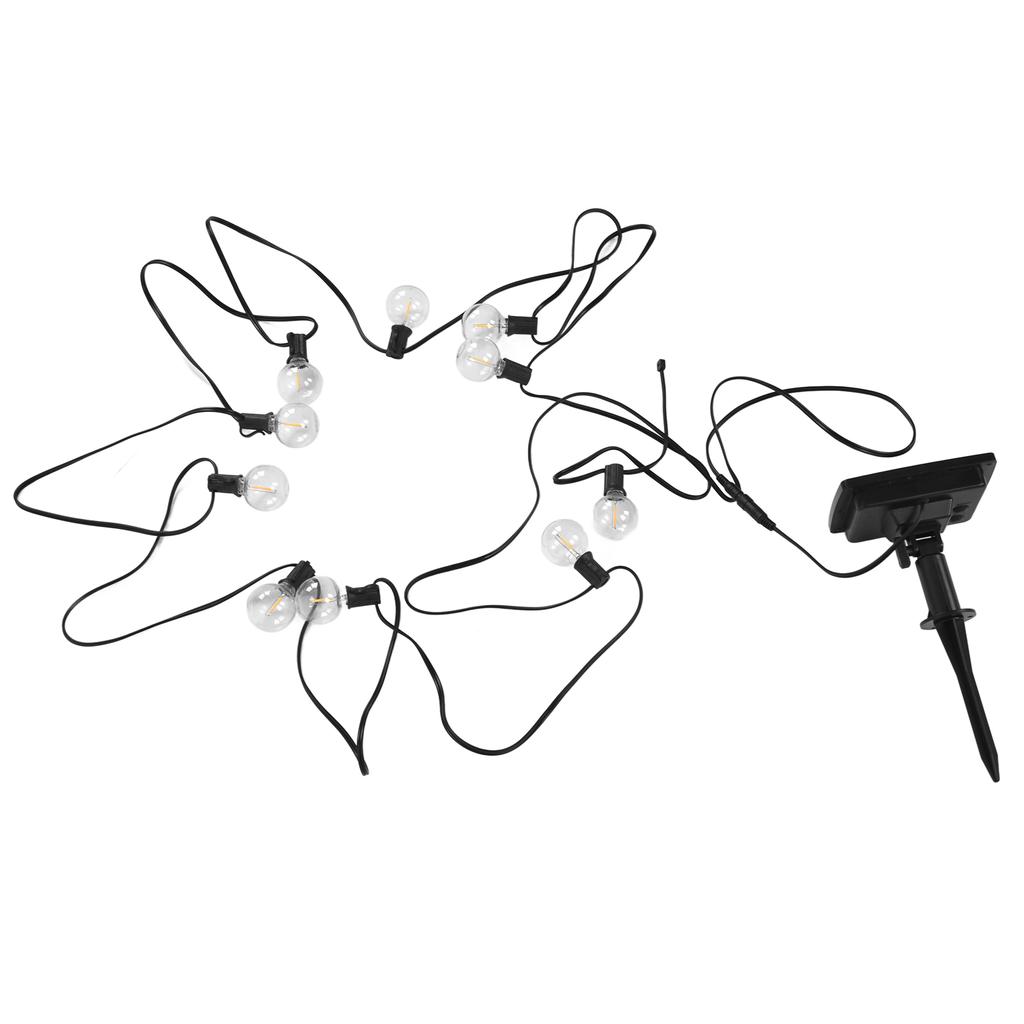 G40 Solar String Light IP65 Outdoor Waterproof Holiday Party Garden Courtyard Lawn Decoration