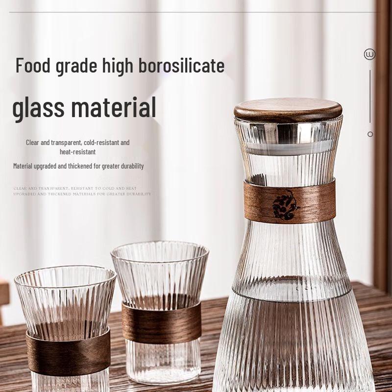 Jiakangming Chinese Style Heat-Resistant Glass Cup Set