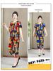 Ice Silk Summer Set for Middle-Aged & Elderly Women - Short-Sleeve Casual Homewear Pajamas