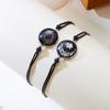 2 Pcs/Set Luminous Braided Rope Couple Bracelets for Lovers Sun Moon Butterfly Glow In the Dark Chains Noctilucent Jewelry Gift