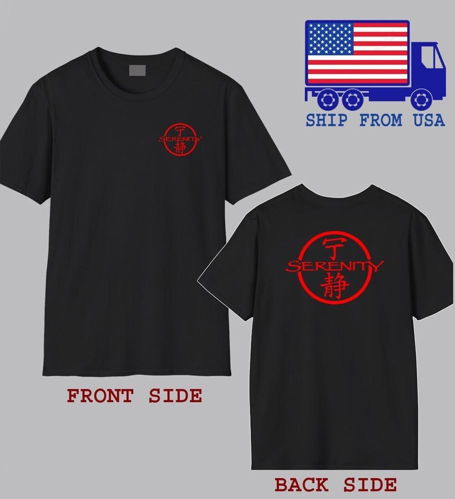 Serenity Firefly Men#039;s Black Size S5XL Unisex T-Shirt S