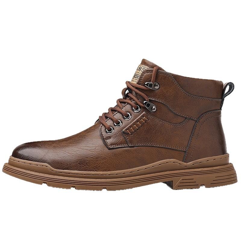Star-headed Woodpecker New Men's Martin Boots Thick-soled Outdoor Mountaineering Tooling Snow Boots