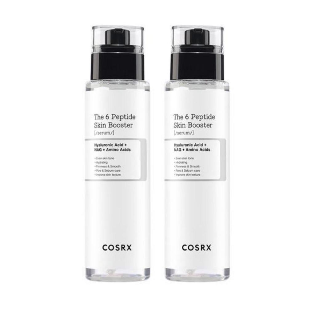[1+1] COSRX The 6 Peptide Skin Booster Serum 150ml × 2 – Duo set boosterů pro zjemnění pórů a elasticity