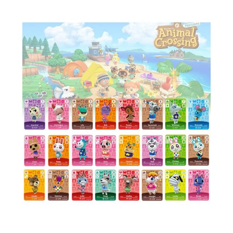 72pcs Mini Villager Role Animal Crossing Amiibo Nfc Tag Card Switch Wii U New3ds