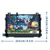 Non-Toxic Fish Tank Block Set With Lights Aquarium Marine Life Shark Eco Tank Block Playset For Kids 6+ Years Gift For Ocean Lovers