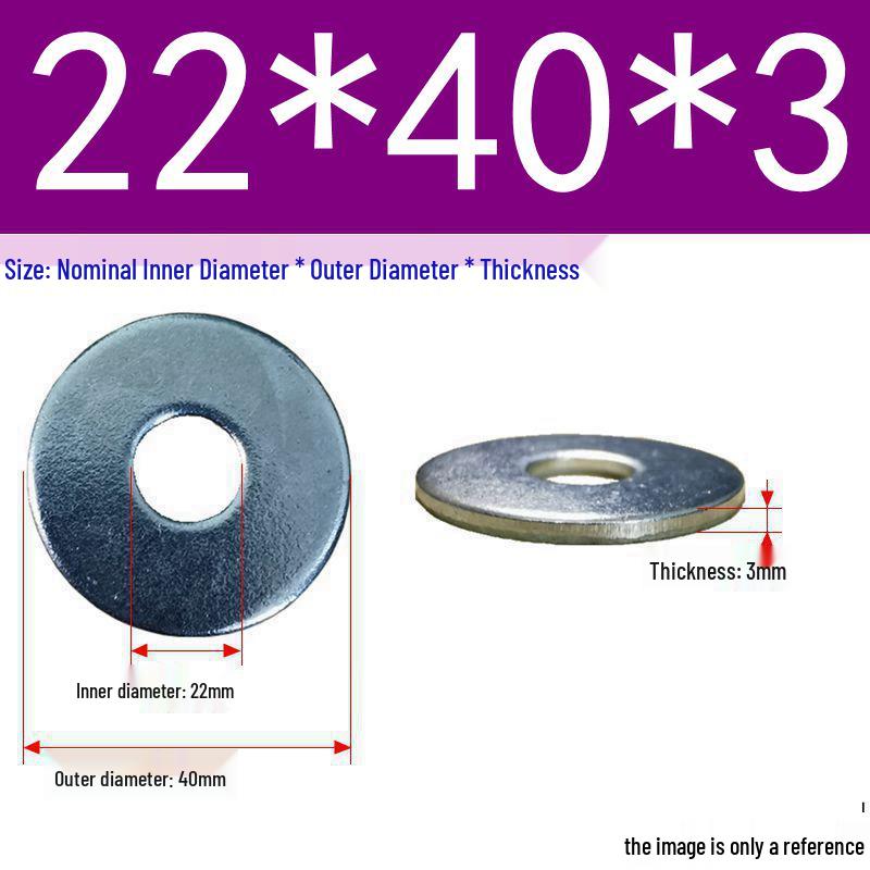 Galvanized Flat Metal Washer Spacer M3-M60