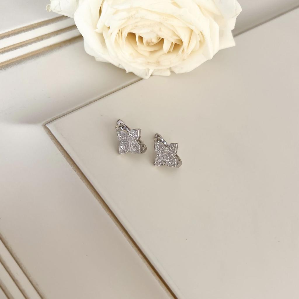 Silver Earrings with Cubic Zirkonia (2142546)