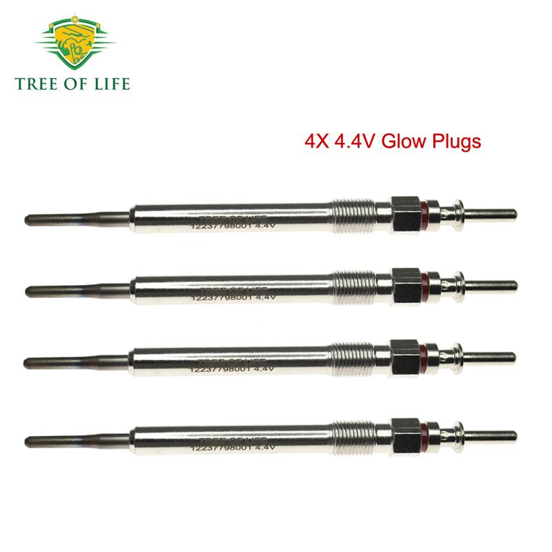 1/2/4X 4.4V Glow Plugs For BMW 1 2 Series F20 F21 114d 116d F45 F46 214d 216d X1 F48 1.5 2014- Dual Core 12238572135 7798001
