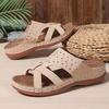Fashion Summer Hollow Wedge Sandals for Women New Orthopedic Arch Support Sandals Female Comfortable Non Slip Platform Sandalias Mujer