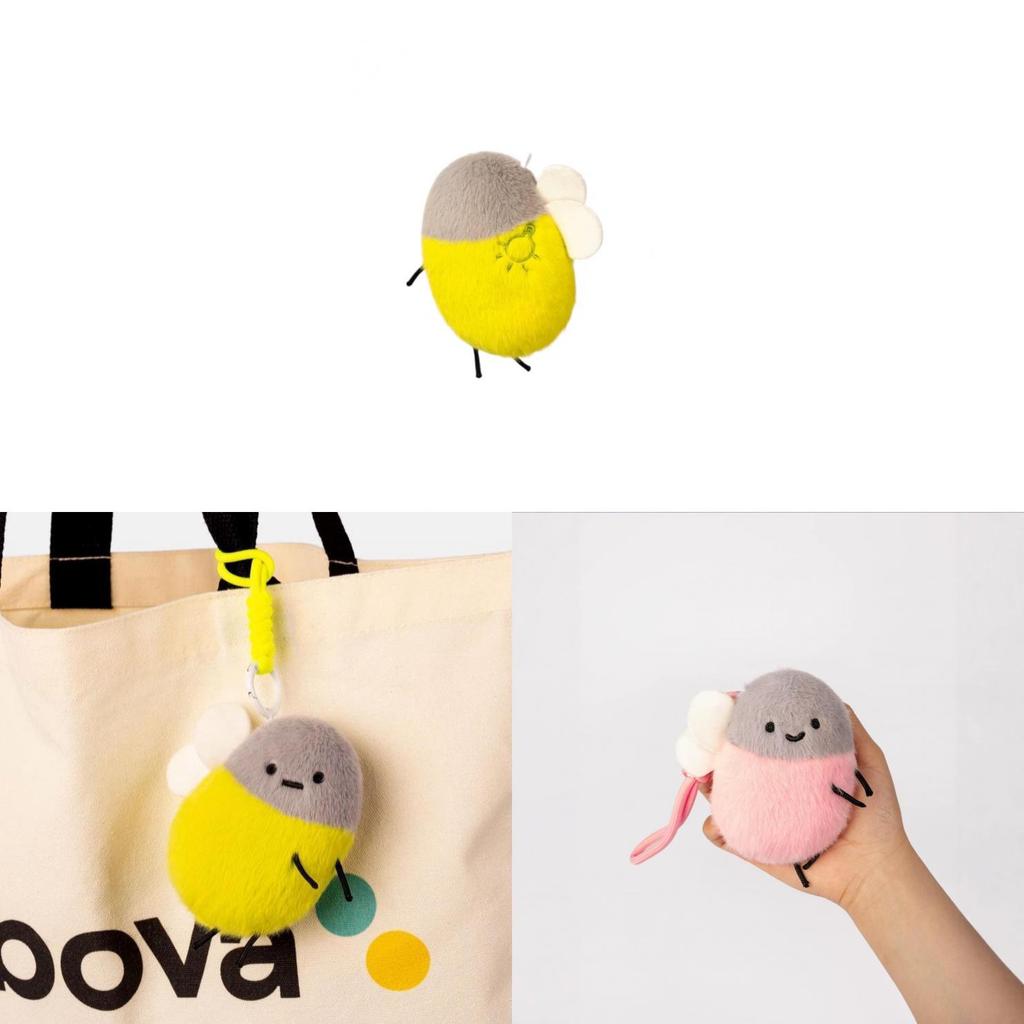 Plush Firefly Keychain With Pp Cotton Filling For Couples And Gift Ideas