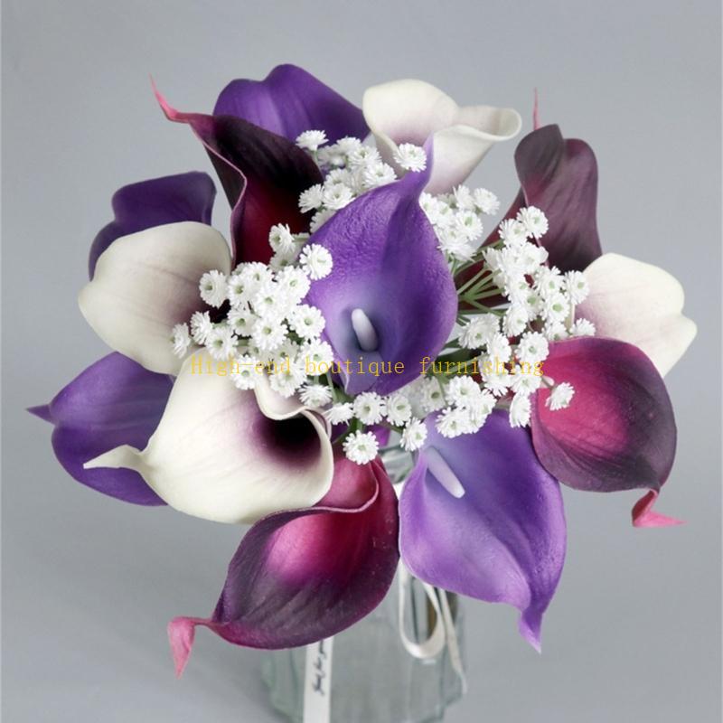 

Wedding Bouquet for Bride Bridesmaid Calla-Lily Artificial Flower Tossing Flower for Bridal Shower Ceremony Anniversary China Mainland