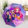 Huntrix: Aventure Magique Parapluie Automatique Portable Compact Design à 8 baleines Construction Robuste pour l'Extérieur Usage Quotidien Accessoire Élégant