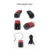 USB Full HD 1080P Dash Cam ADAS Car DVR Dashcam DVRs Video USB TF Card 32G 64G Auto Recorder for Android Player DVD