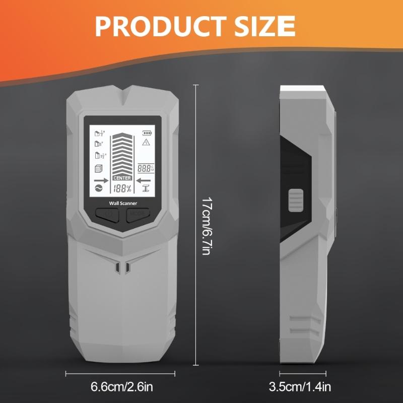 Lightweight ABS Construction Portable Metal Detector Scanner For Metal Wood Wiring Wall & Multiple Surfaces Applications