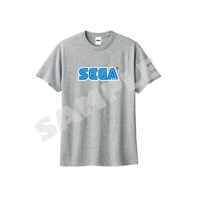 Plain L Size [Sega] "Logo" T-shirt, Gray,