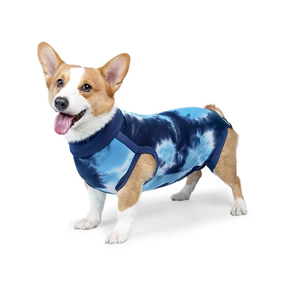 Reusable Elastic Dog Anti-lick Recovery Suit Breathable Soft Dog Weaning Bodysuit Thin Dog Recovery Bodysuit for Pets