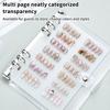 Nail Art Piece Storage Book Large Capacity Exhibition Photo Album Card Clip Display Board Diy Simple Album Storage Book