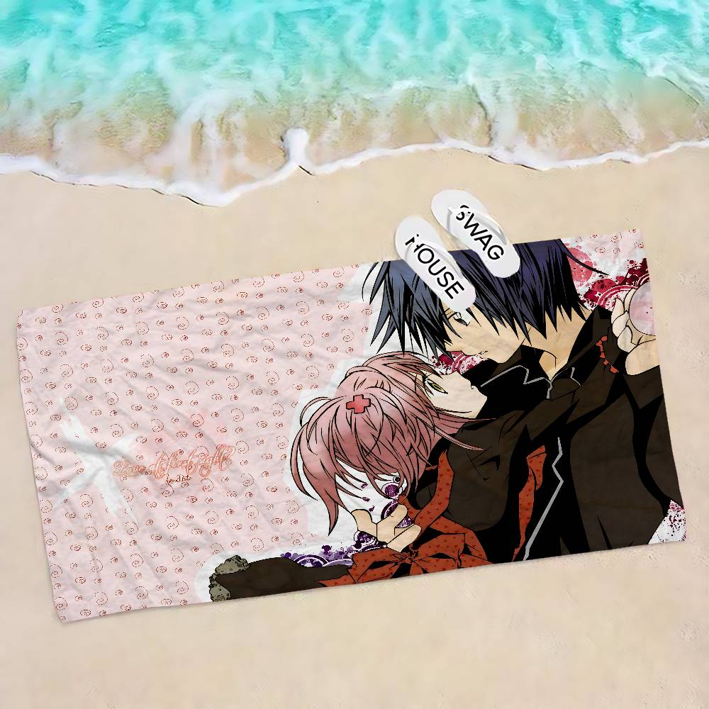 Shugo Chara Japan Anime Anime Beach Swimming Towel Soft Absorbent Washcloth Children's Gifts for Kids Travel Camping Gym