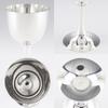 Silver Cup Pair Tableware Pure Silver _ Used