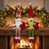 Xmas Party Tabletop Centerpieces Christmas Plush Gnome, Long Leg Faceless Scandinavian Santa Doll, Swedish Tomte Soft Fabric Winter Home Accents