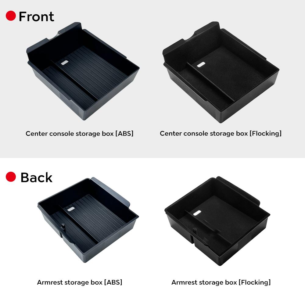 For Tesla New Model Y Juniper Launch 2025 Model 3 Highland 2024 Front Rear Center Console Armrest Hidden Storage Box Watercup