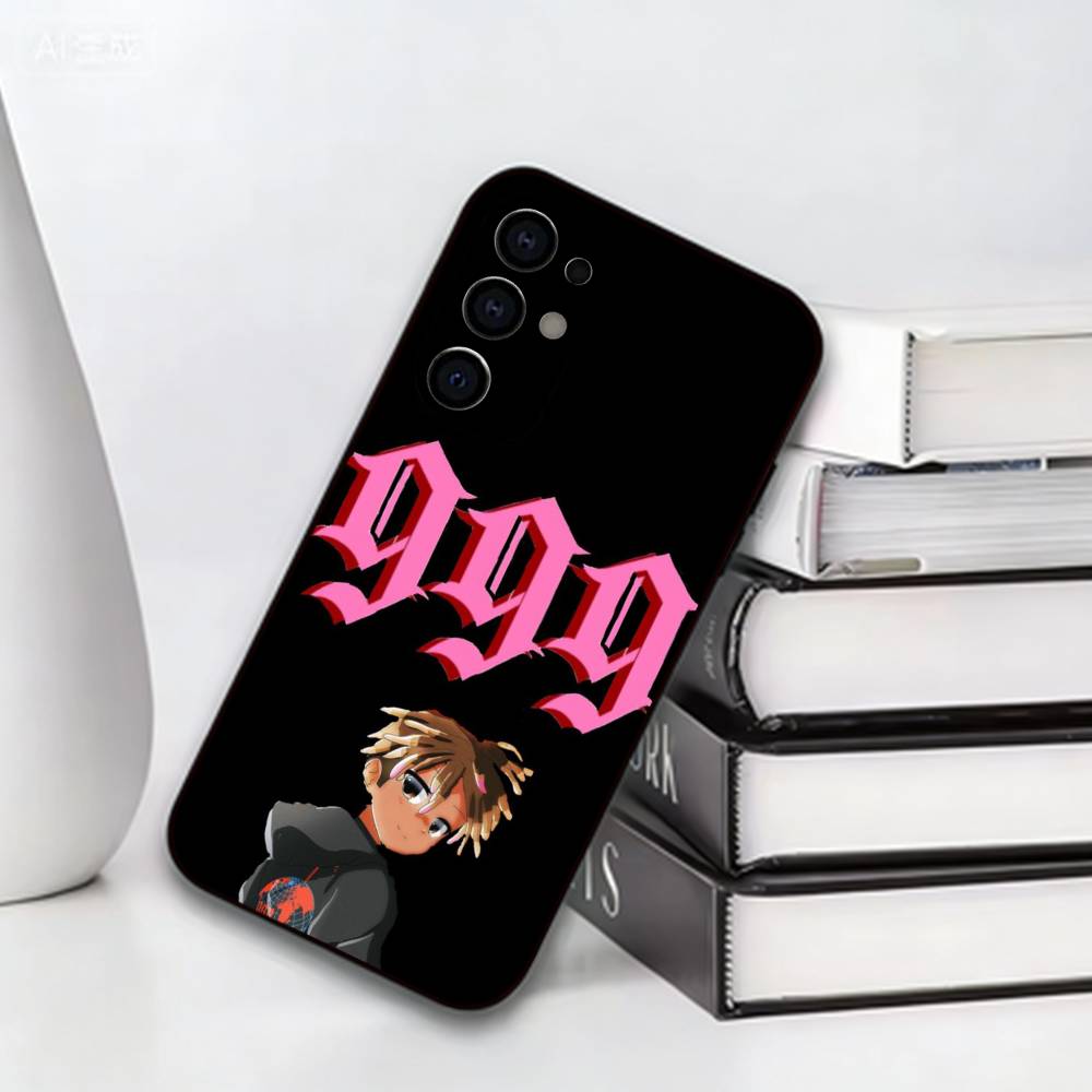 Emo Rap Juice WRLD 999 Phone Case For Samsung S25,S24,S21,S22,S23,S30,Ultra,S20,Plus,Fe,Lite,Note,10,Black Cover