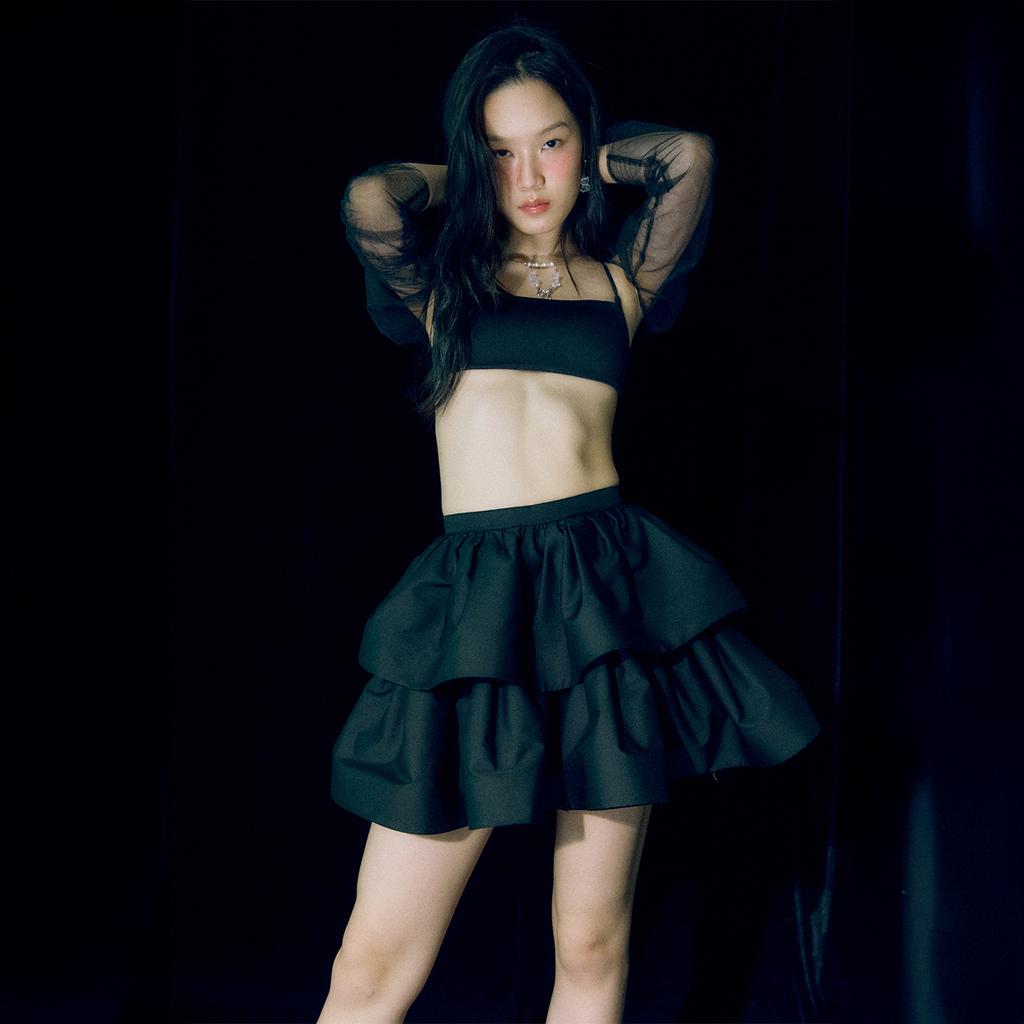 Leobyui Daisy Skirt Black