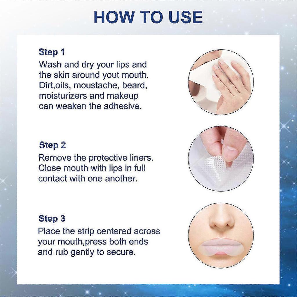 90pcs / Pack Sleep Strips Sleeping Mouth Tape Anti-snoring Closed-mouth Patch