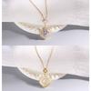 Vintage Green Purple Red Crystal Pendant Necklace Stainless Steel Geometric Choker Jewelry Party Gifts For Women Girls