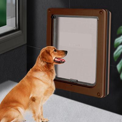 Flap Door Lockable Vertical Install Sturdy /Medium Cats Screen Exterior Small/Medium Dog